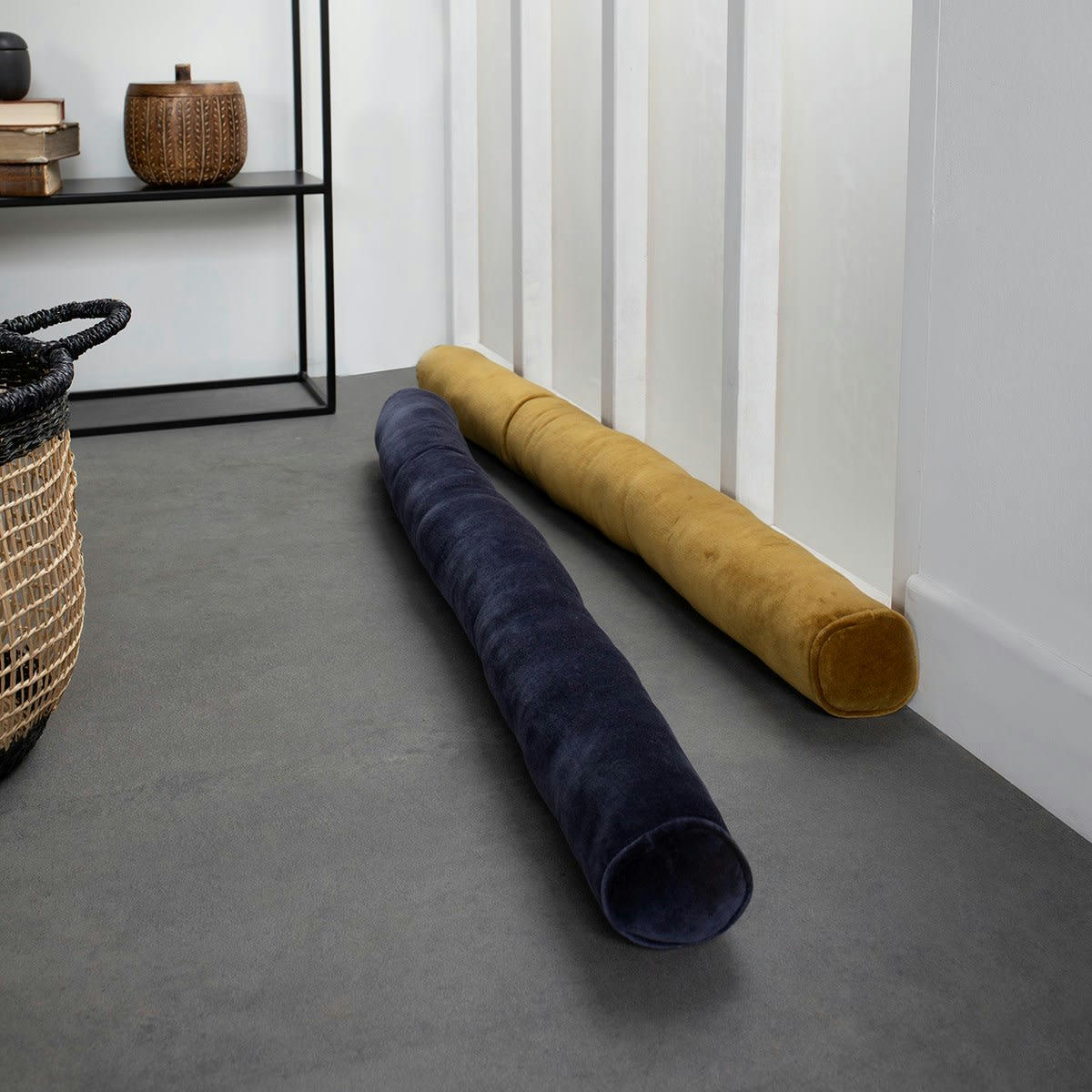 TERANGA NAIA - Bas de porte uni en Coton Bronze 95x10 cm