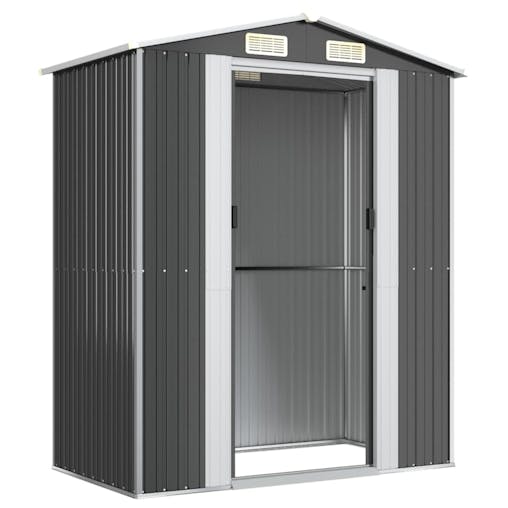 NNEVL Garden Shed Anthracite 192x108x223 cm Galvanised Steel