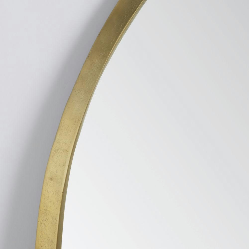 CORIN - Miroir organique doré 118x120