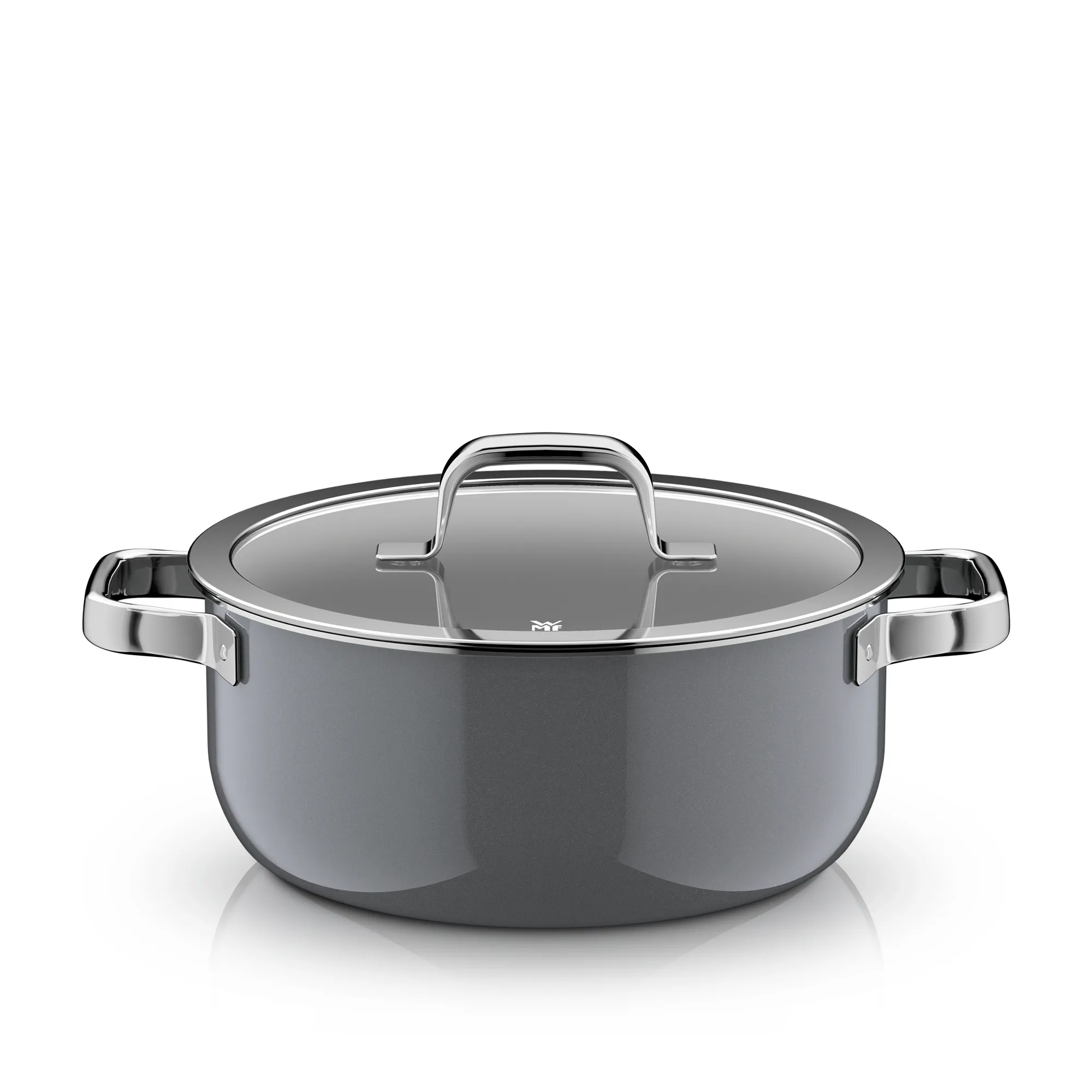 Fusiontec Mineral Pro, Braising Pan With Lid, 24 cm, Platinum