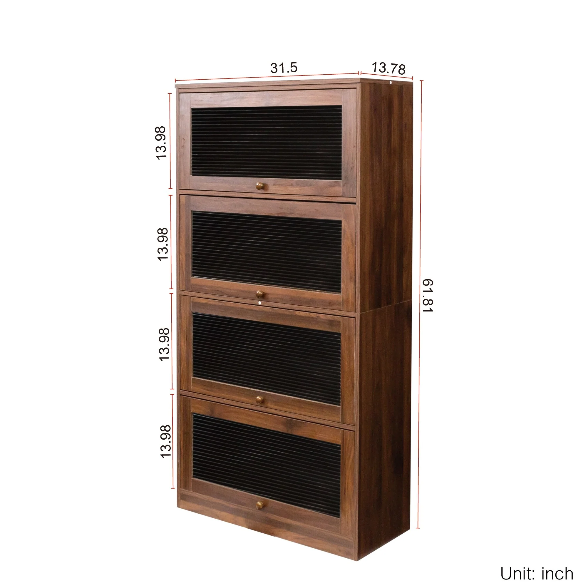 Contemporary Closed Back Glass Doors Office Storage Cabinet Floor-to-Ceiling Low Cabinet Bookcase