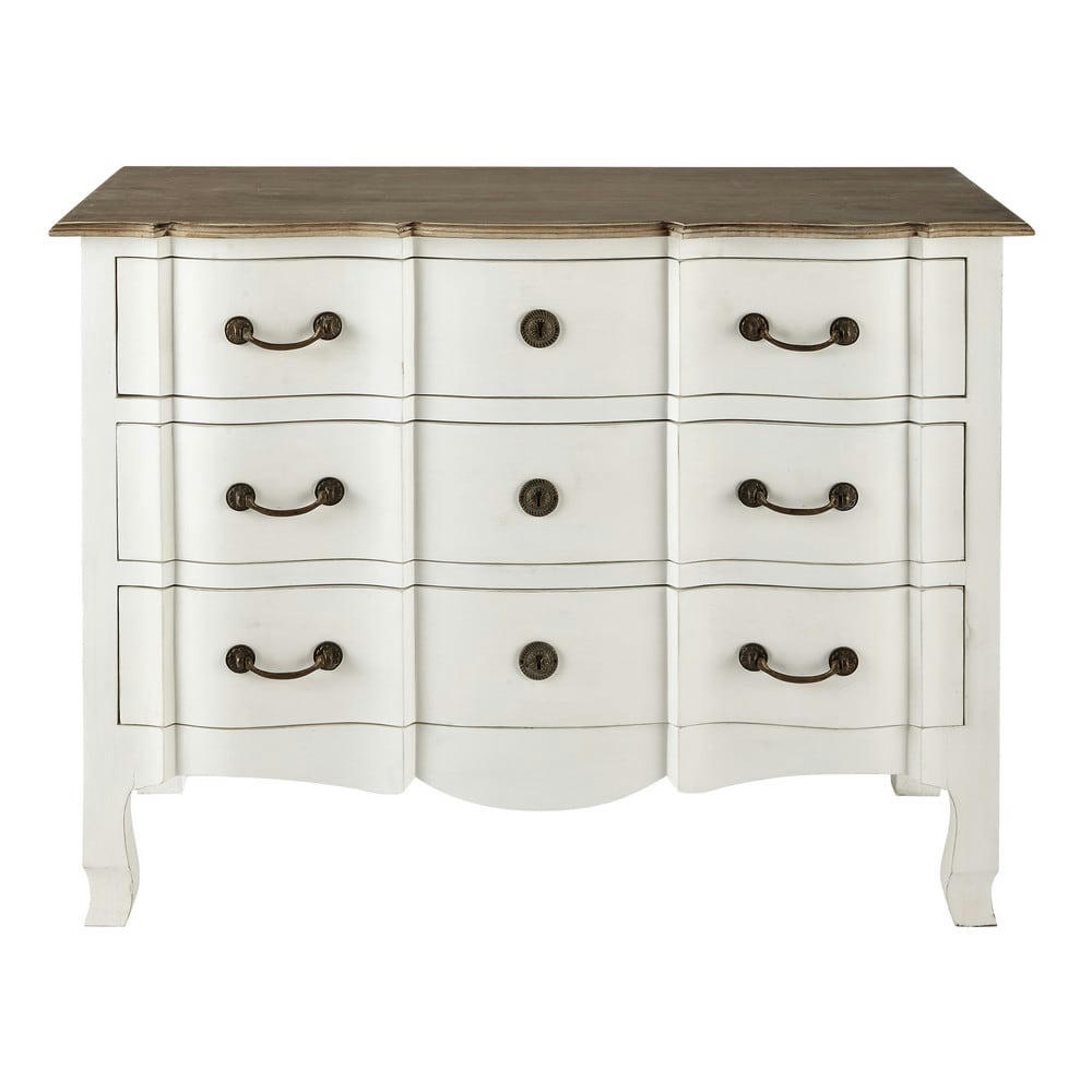 Versailles - Commode en acacia et manguier blanche