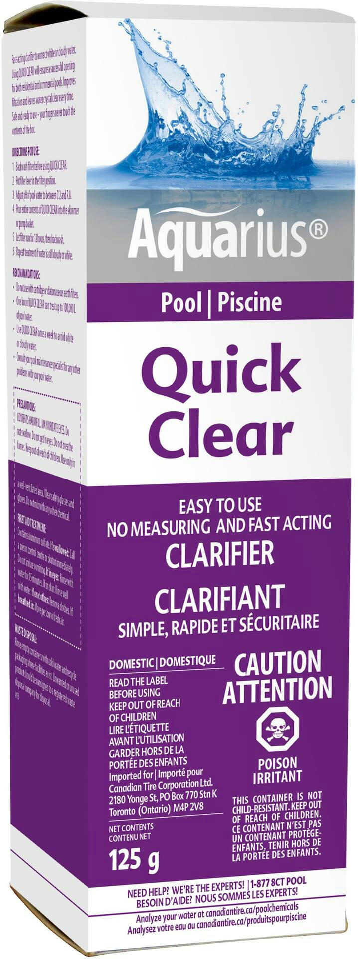 Aquarius Quick Clear Pool Clarifier
