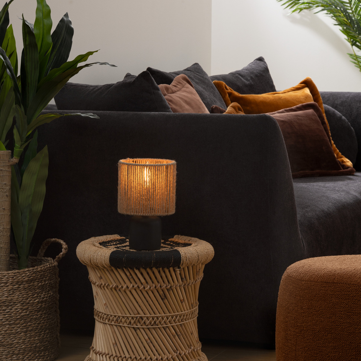Table lamp "Koby" Black, H.24 cm