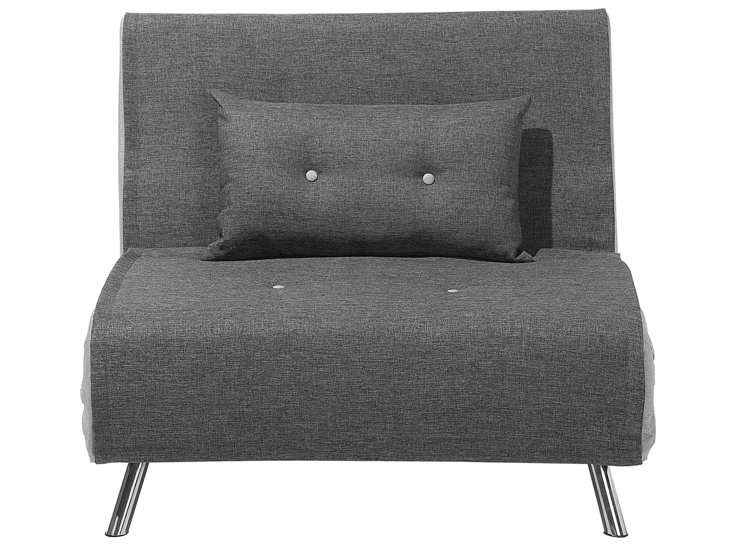 Sofa rozkładana funkcja spania ciemnoszara