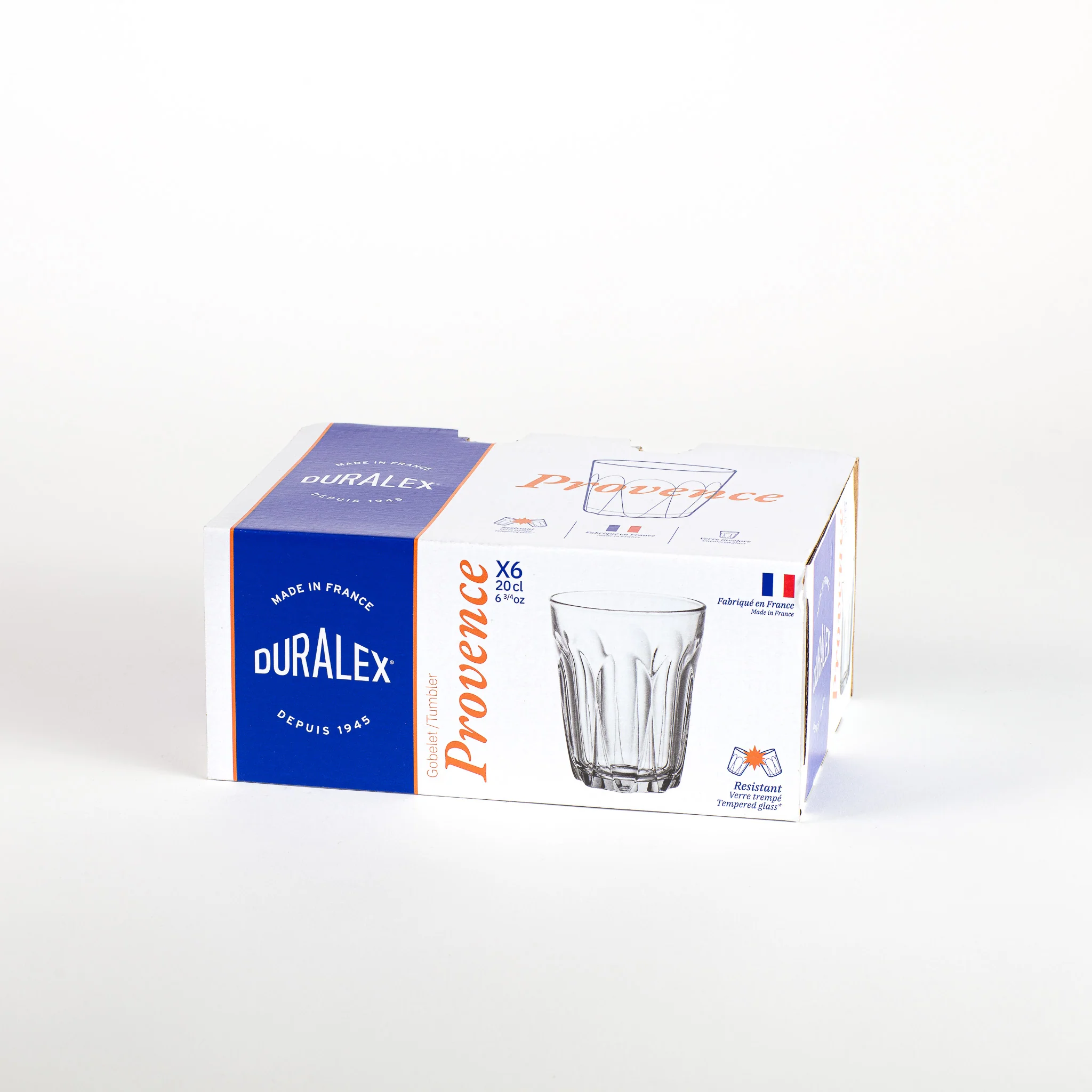Provence - Verre transparent 20cl (Lot de 6)