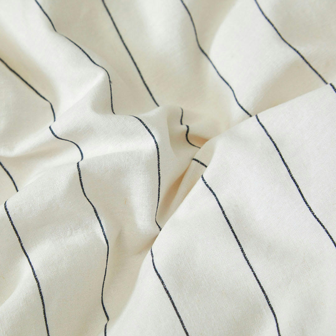 BIO MAHO - Housse de couette li/coton organic encre 240x220 cm