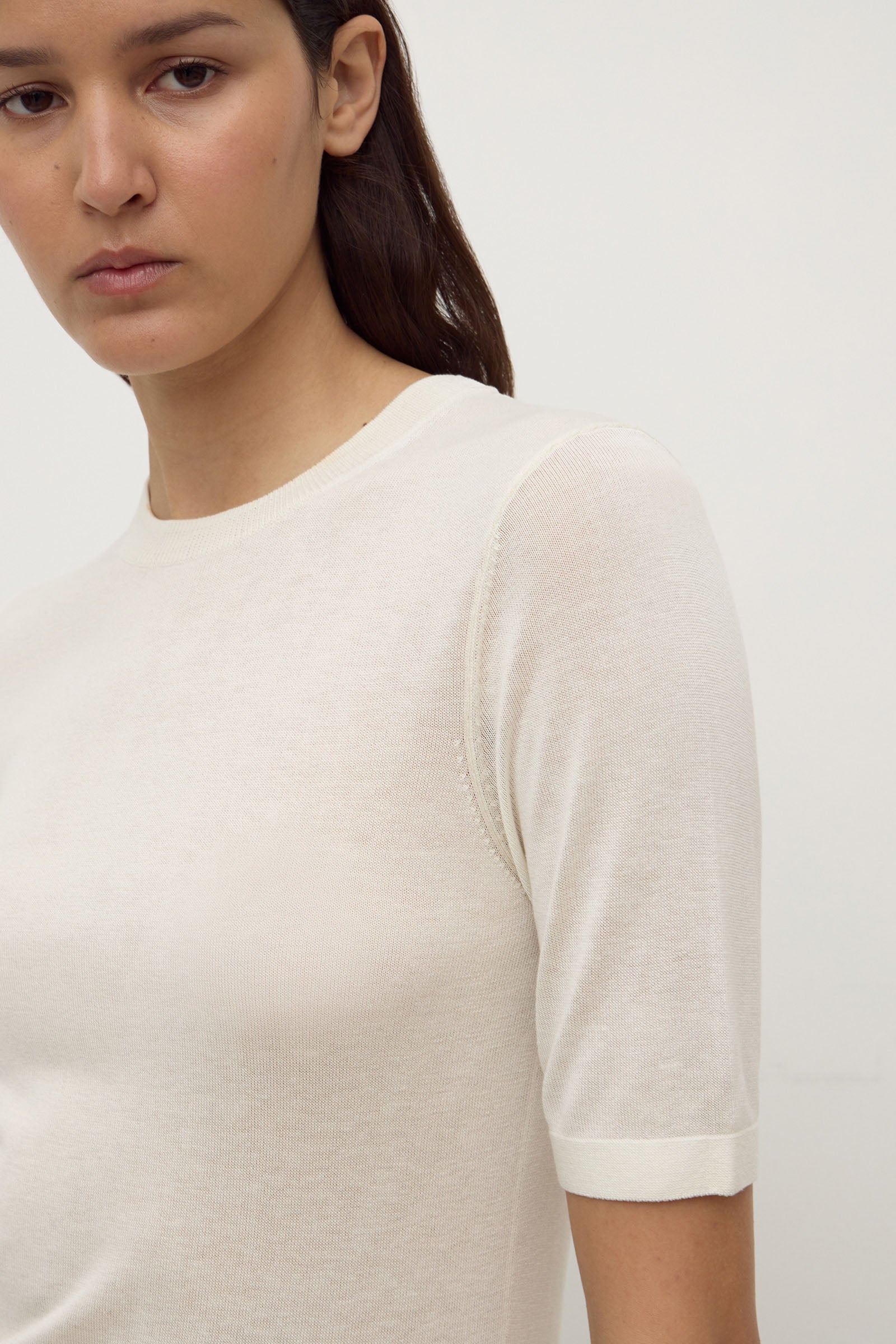 Mina Silk Knit Tee