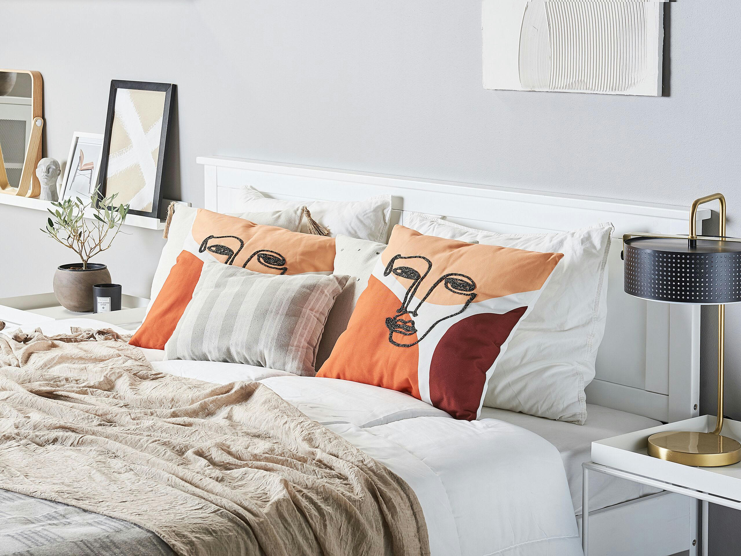 RUDBEKIA - Coussin décoratif en tissu multicolore 45x6cm