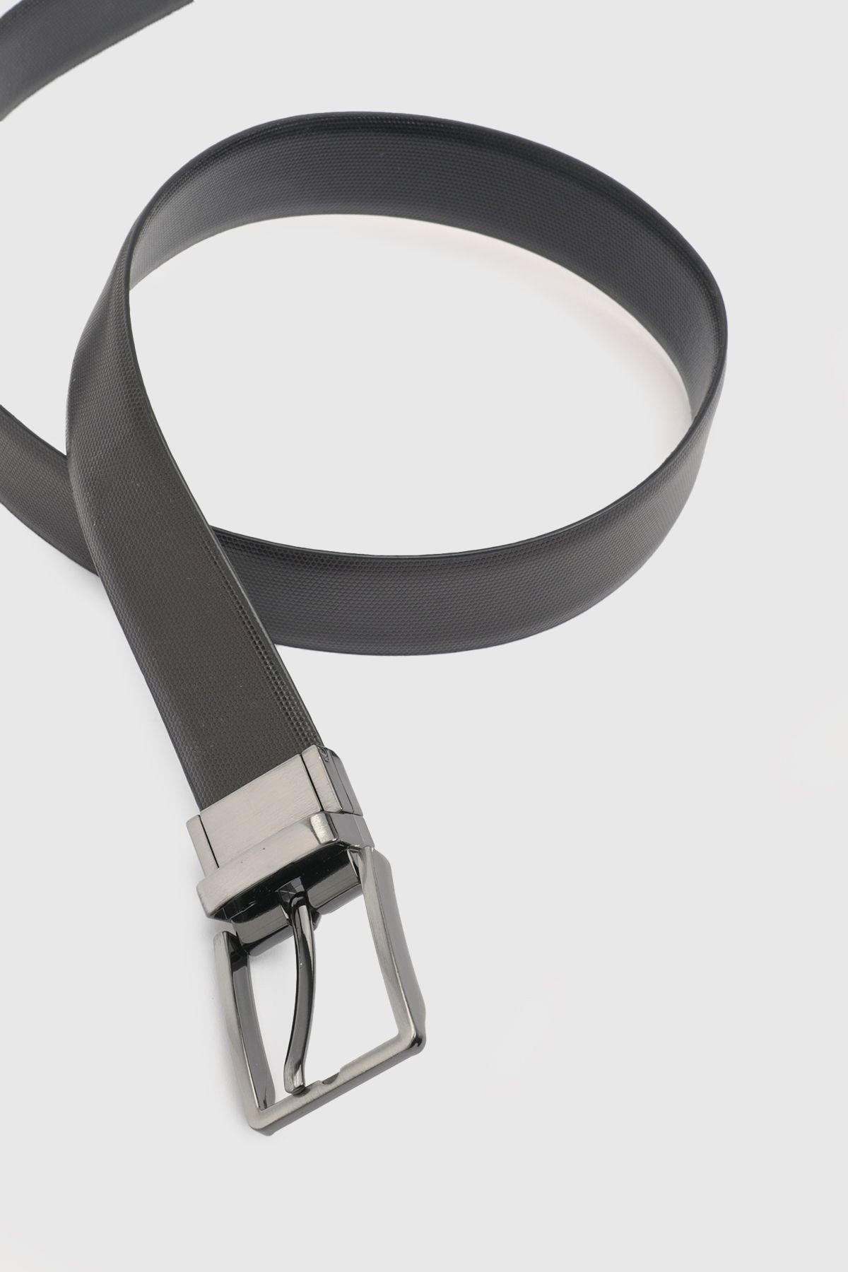 Burton Black & Brown Reversible Textured Belt