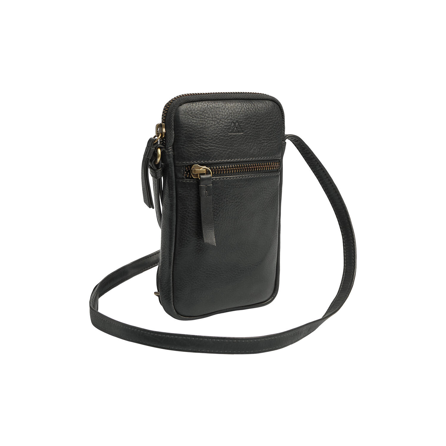 RiverMBG Mini Cross. Bag Vintage, black w/br. gold