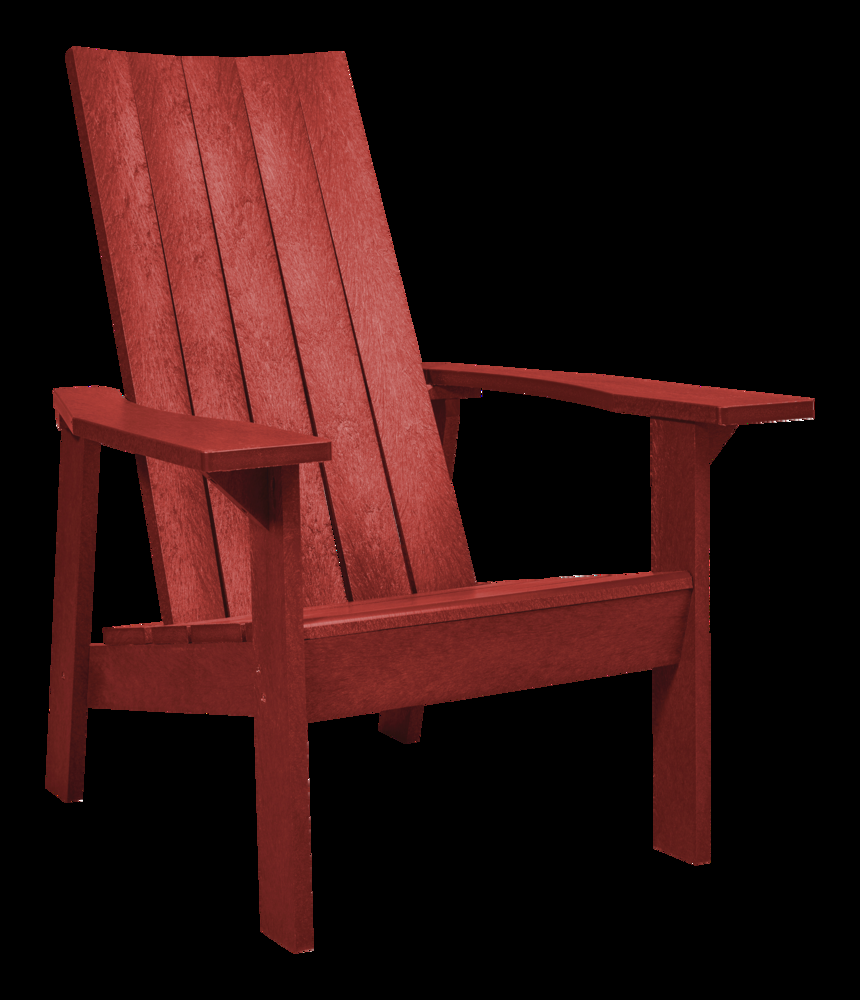 CANVAS Arrowhead Recycled Plastic Outdoor Patio Muskoka Chair, Red