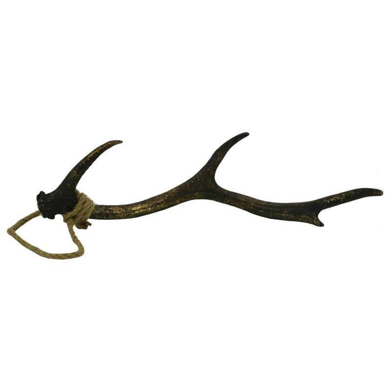 - Bois de cerf en polyrésine dorée 47 cm