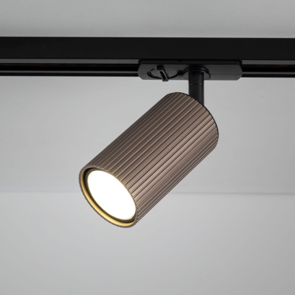 Lampa reflektor szynowy 1-fazowy ryflowany TRACER TUNE BROWN TK Lighting