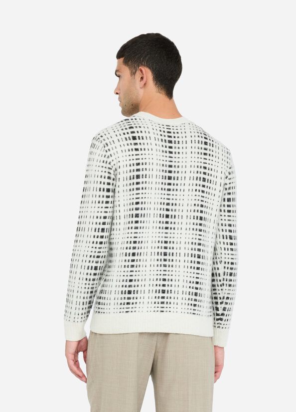Maglia in lana check