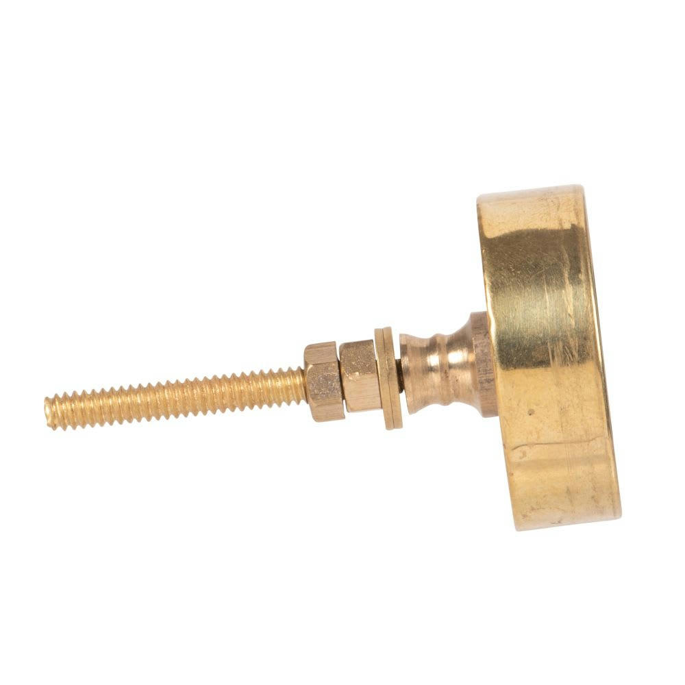 - Bouton de porte en pierre effet marbre et laiton