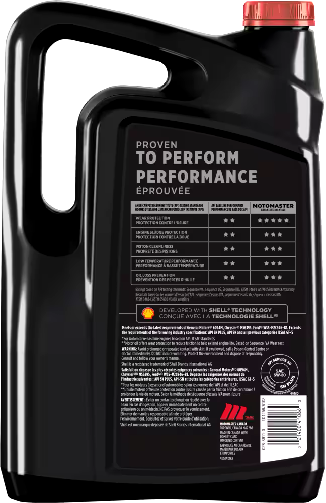 MotoMaster 5W30 Conventional Engine/Motor Oil, 5-L