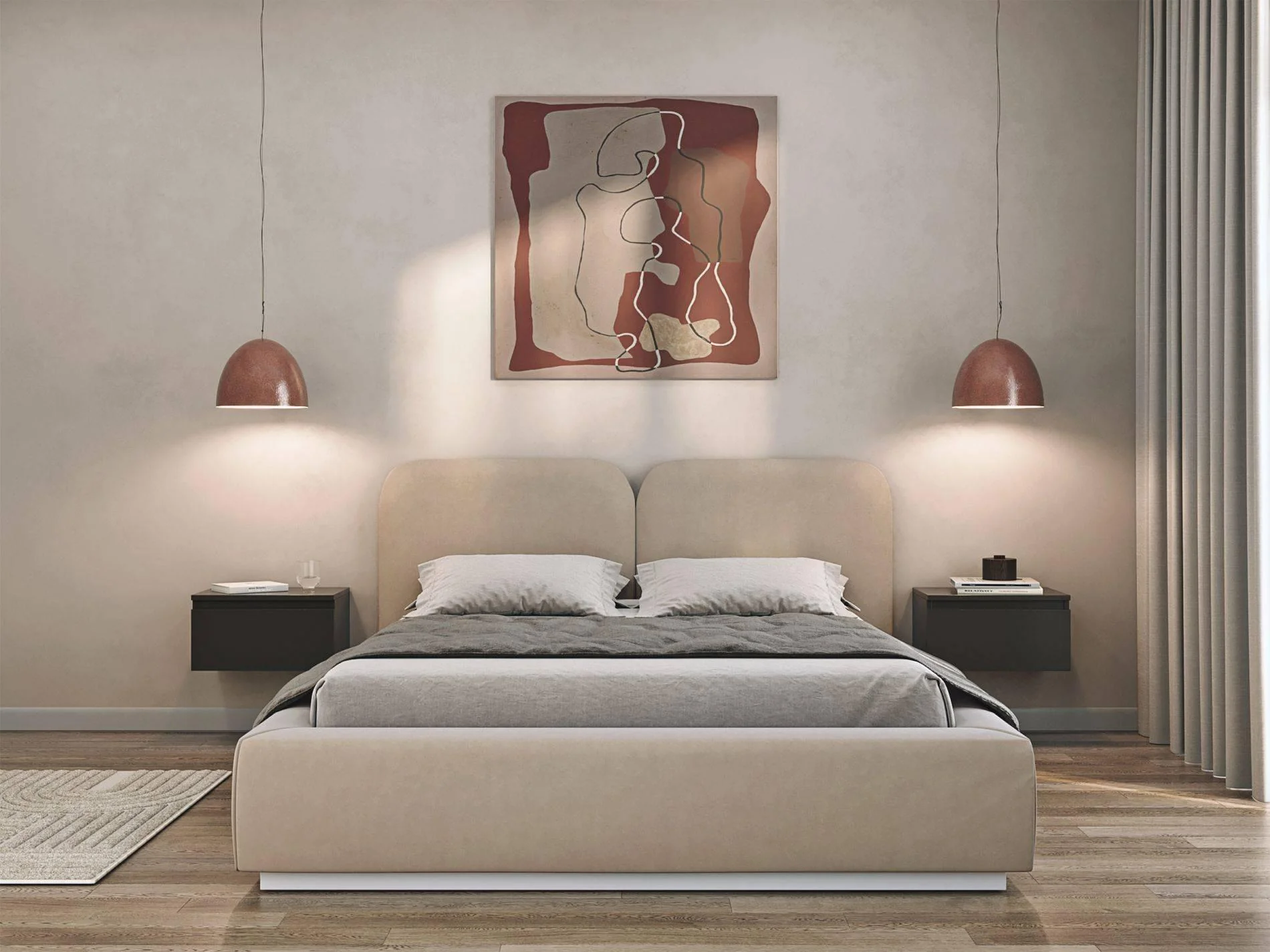 Bedframe Cremona velvet 140 x 200 cm
