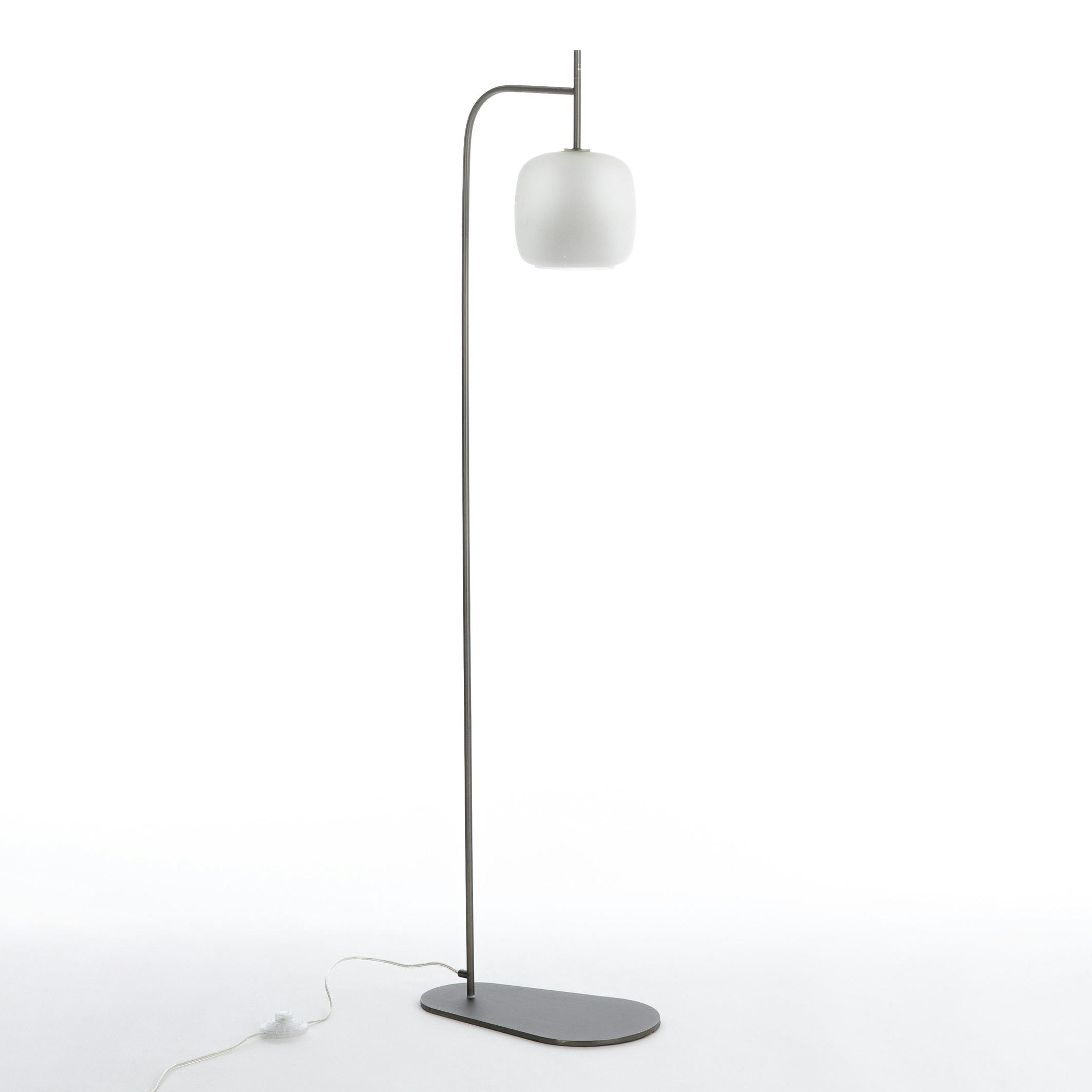 Lampadaire verre/métal, design E. Gallina, Misuto