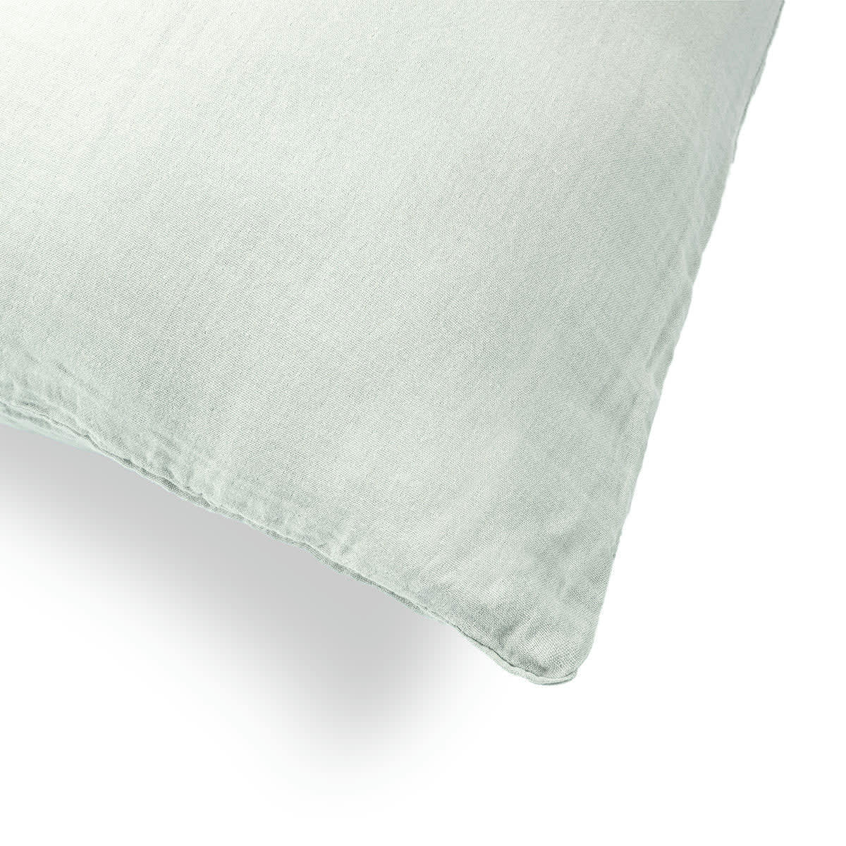 CLARA - Taie d'oreiller (x1) gaze de coton  65x65 vert amande