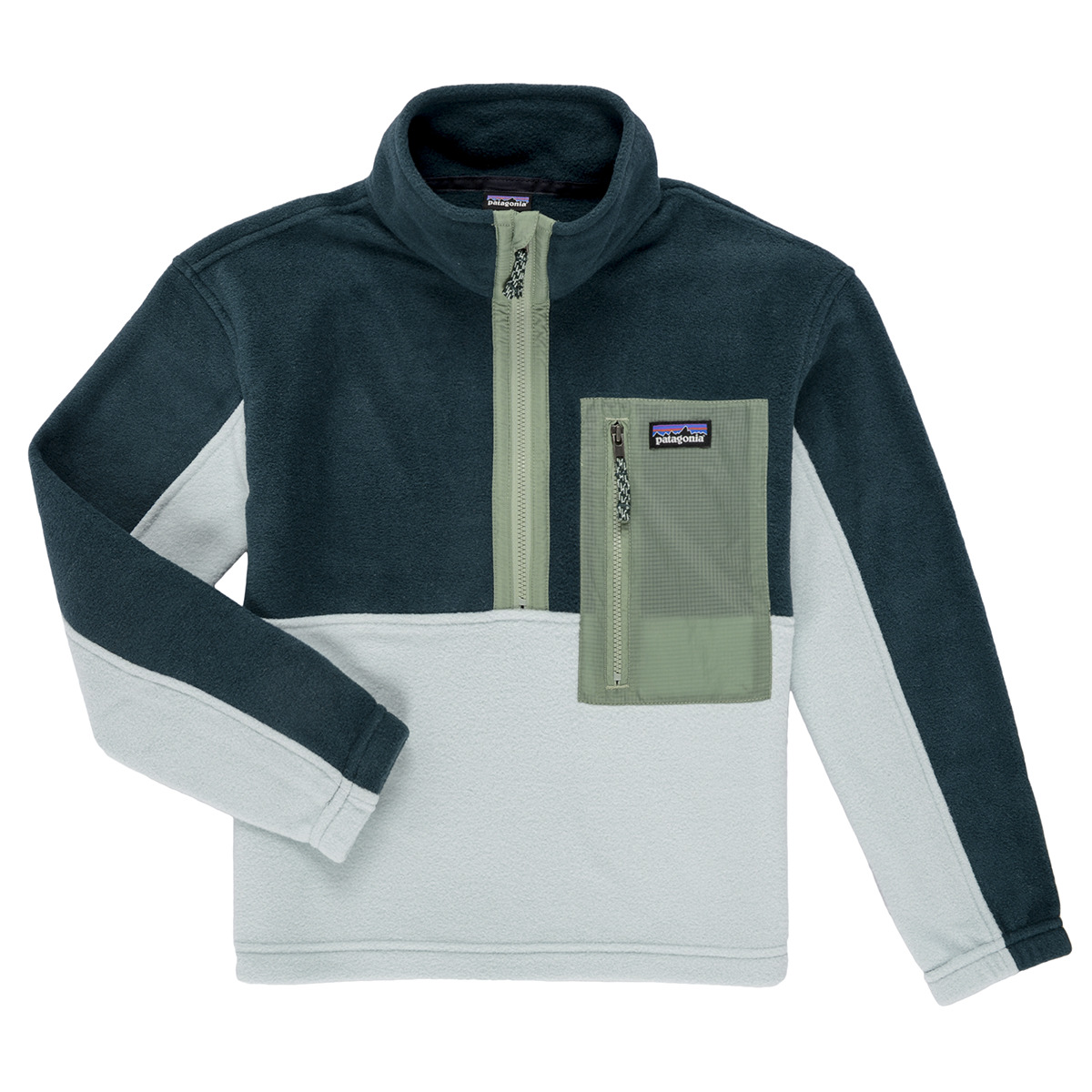 Patagonia - K'S MICRODINI 1/2 ZIP P/O - Green
