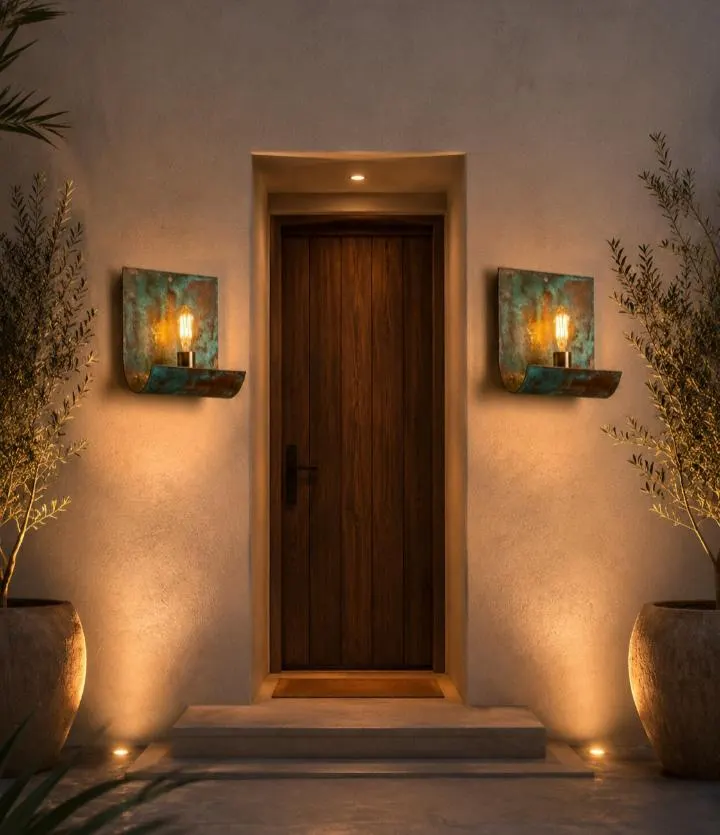 Set of 2 Handmade Moroccan Solid Brass Wall Sconces – Hand Engraved Marrakech Wall Lights – Luxury Moroccan Lighting Lighting