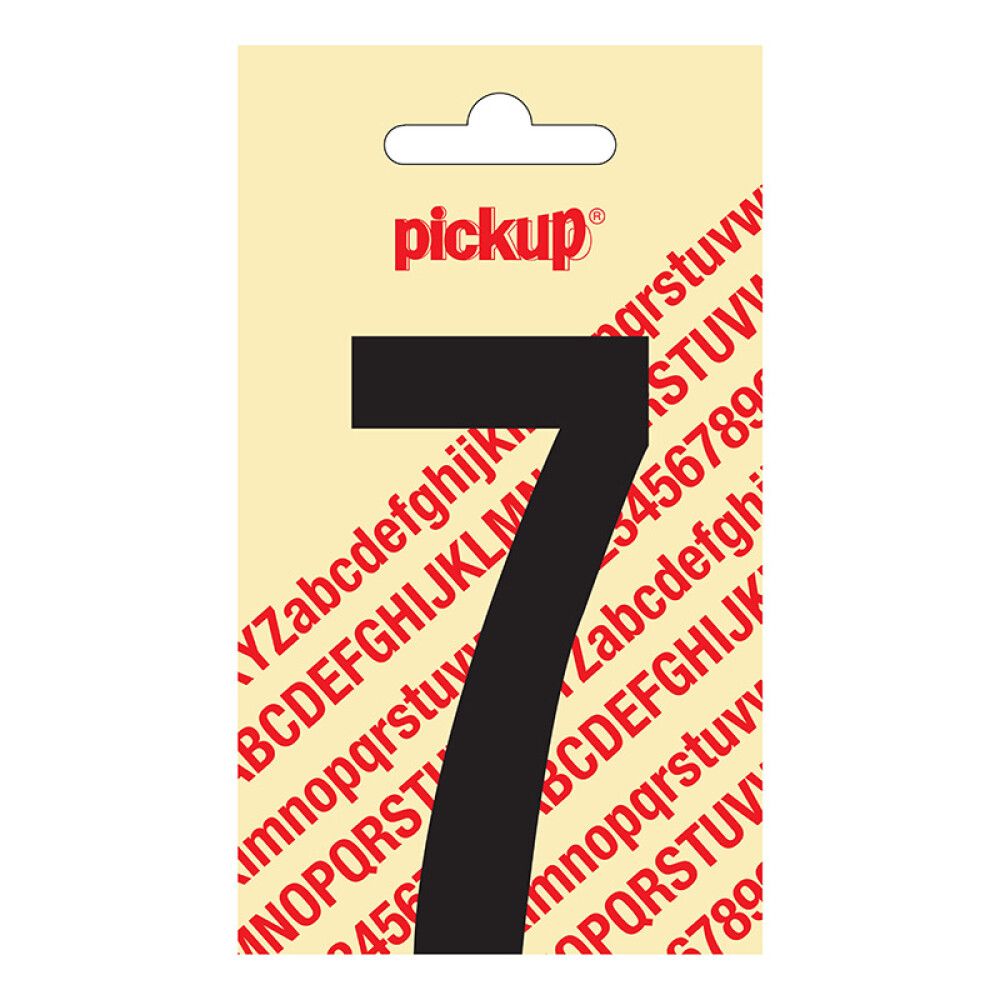 NUMMER PICKUP NOBEL 7 SVART 90 MM SELVKLEBENDE