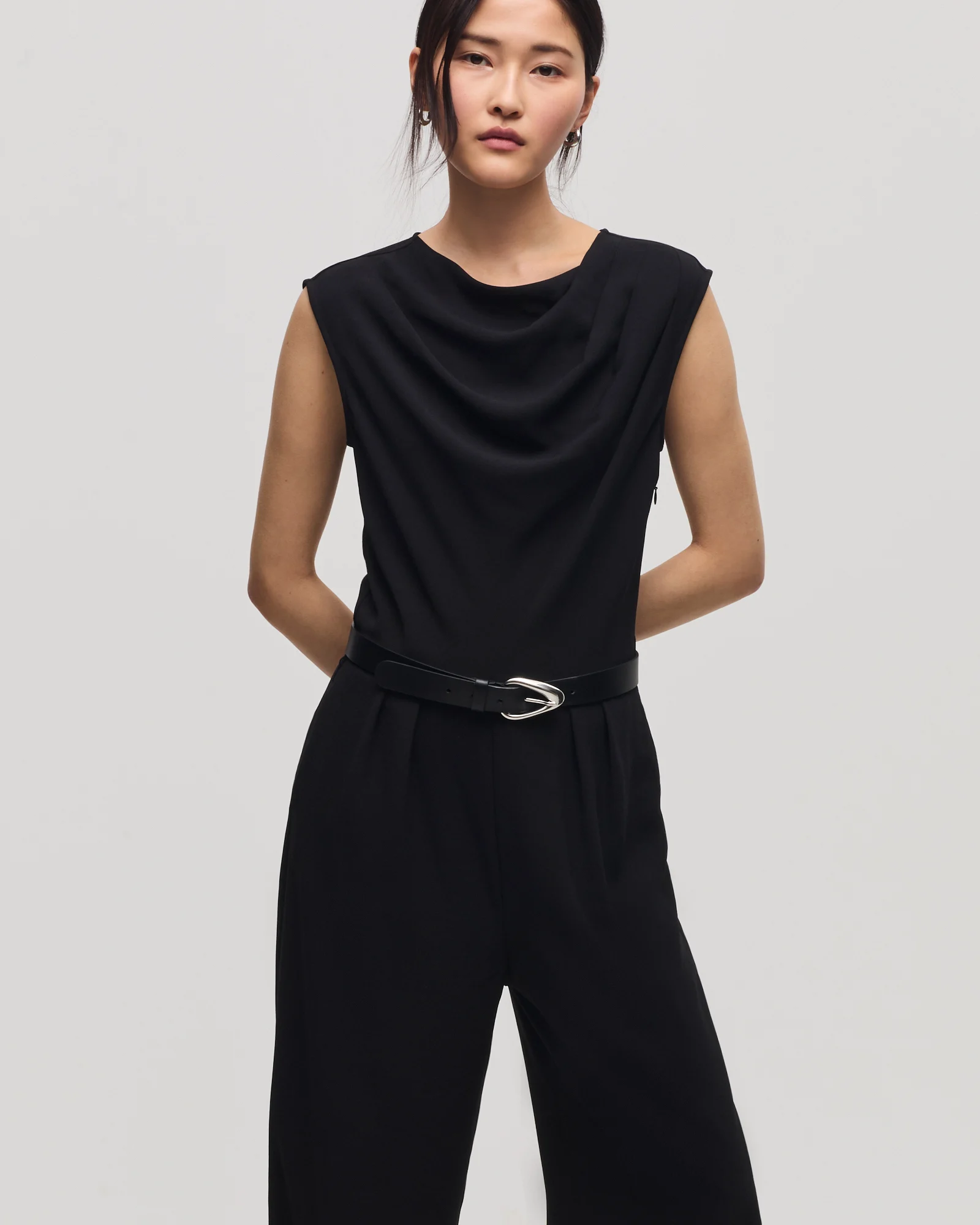 Combinaison en crêpe satiné