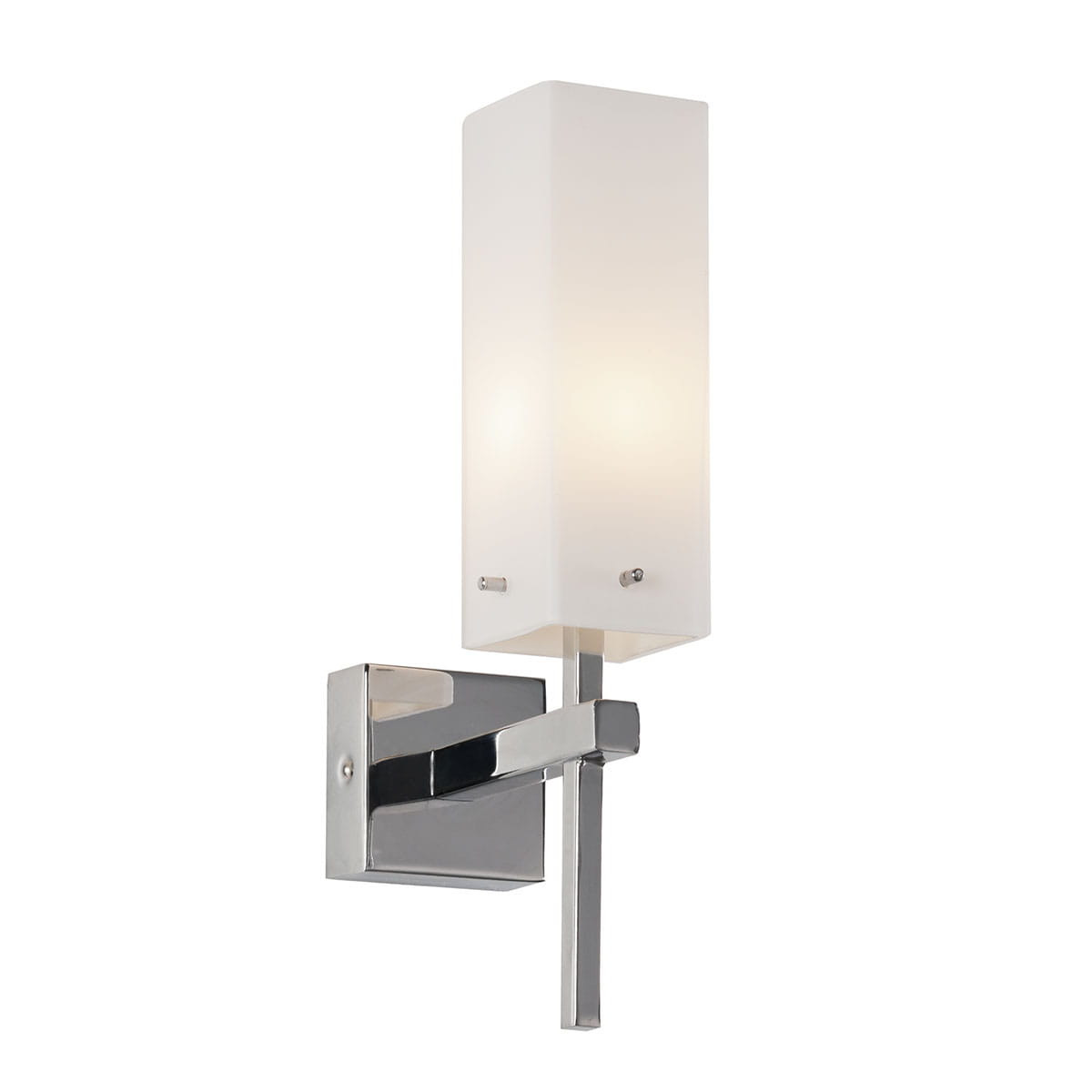 Kinkiet chromowany biały TEMPO 1xG9x28W wym:26,5x6x13,5cm IP44 Italux