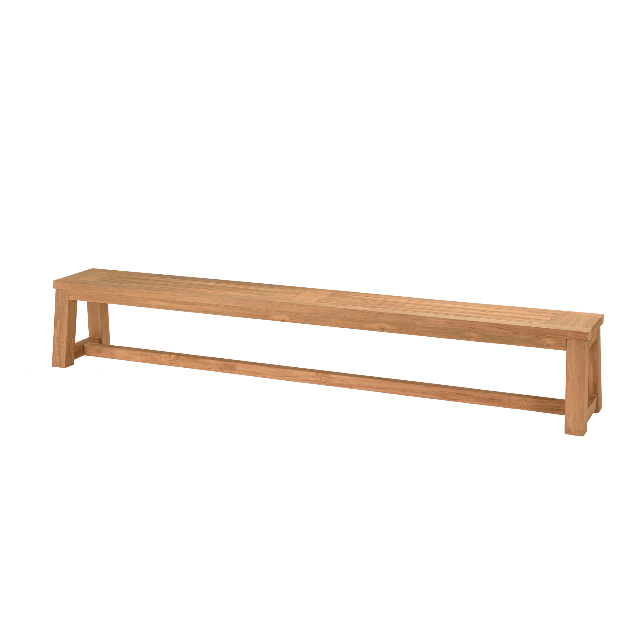 Banc de jardin pieds inclinés teck recyclé 270 cm MANY