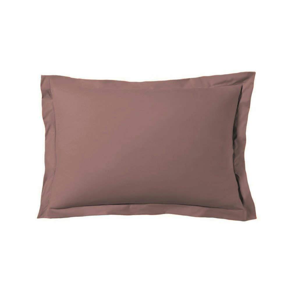 GAMME UNIS SATIN - Taie d'oreiller satin de coton 50x70 cm rose