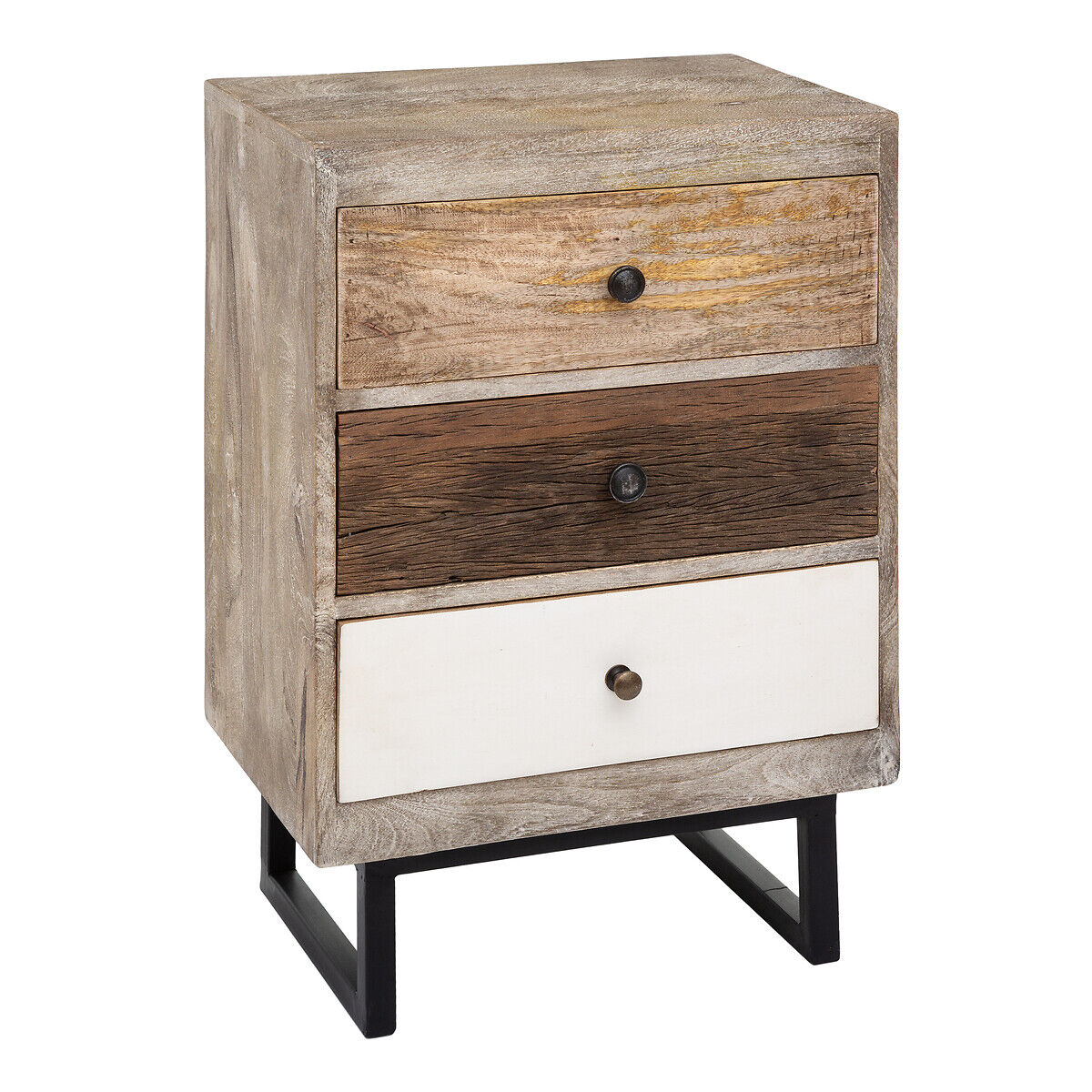 Mesa de cabeceira KOVAL em madeira mango