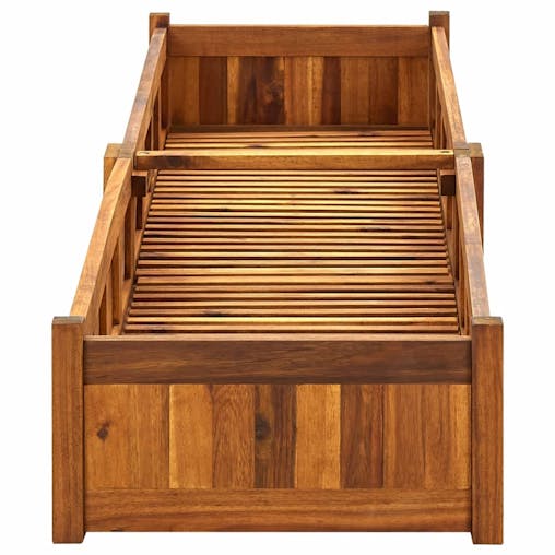 NNEVL Garden Raised Bed Acacia Wood 200x50x25 cm