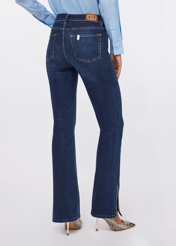 Jeans flare a vita alta
