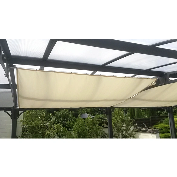 Sonnensegelbausatz, rechteckig, 420 x 140 cm