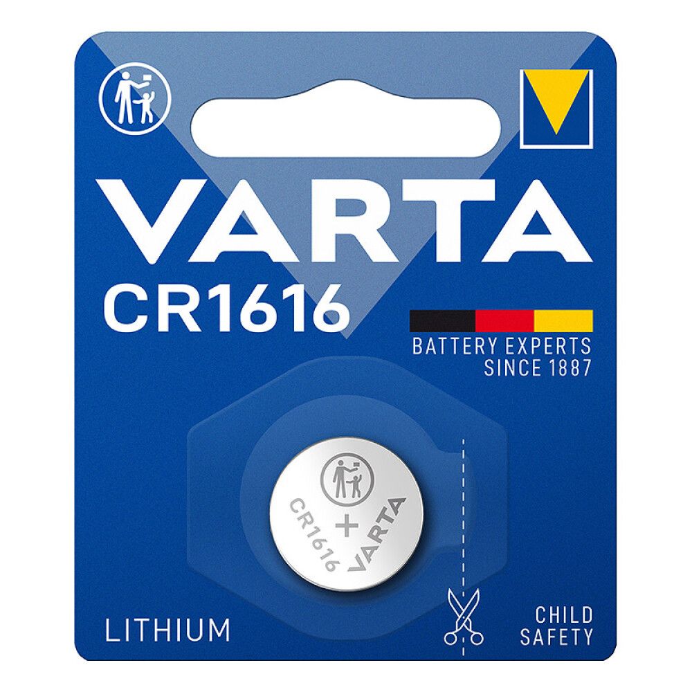 KNAPPCELLEBATTERI VARTA CR1616 3V