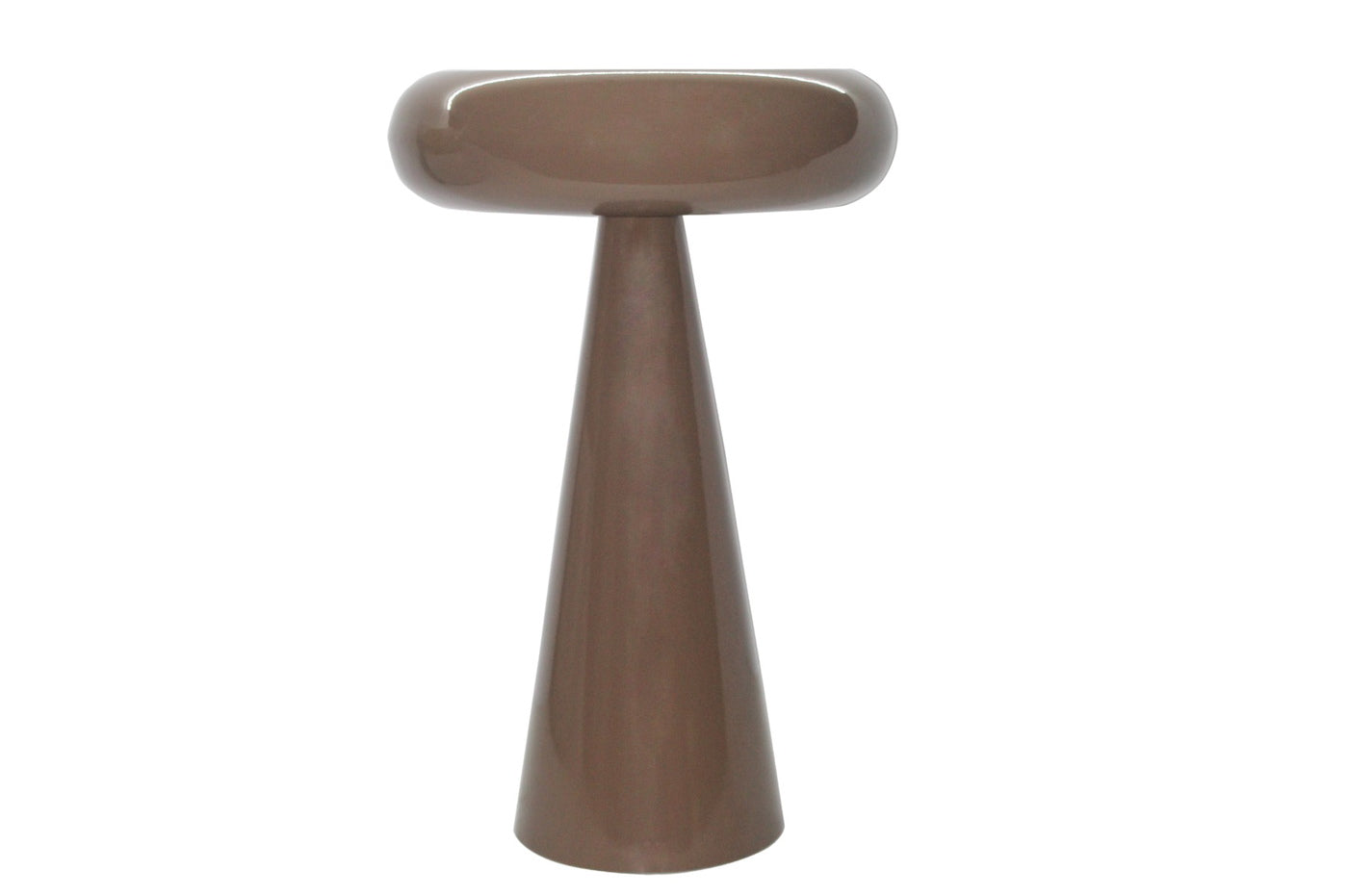 Livingfurn - Bijzettafel Bruin Staal - 36x36x57cm - Brix Sam
