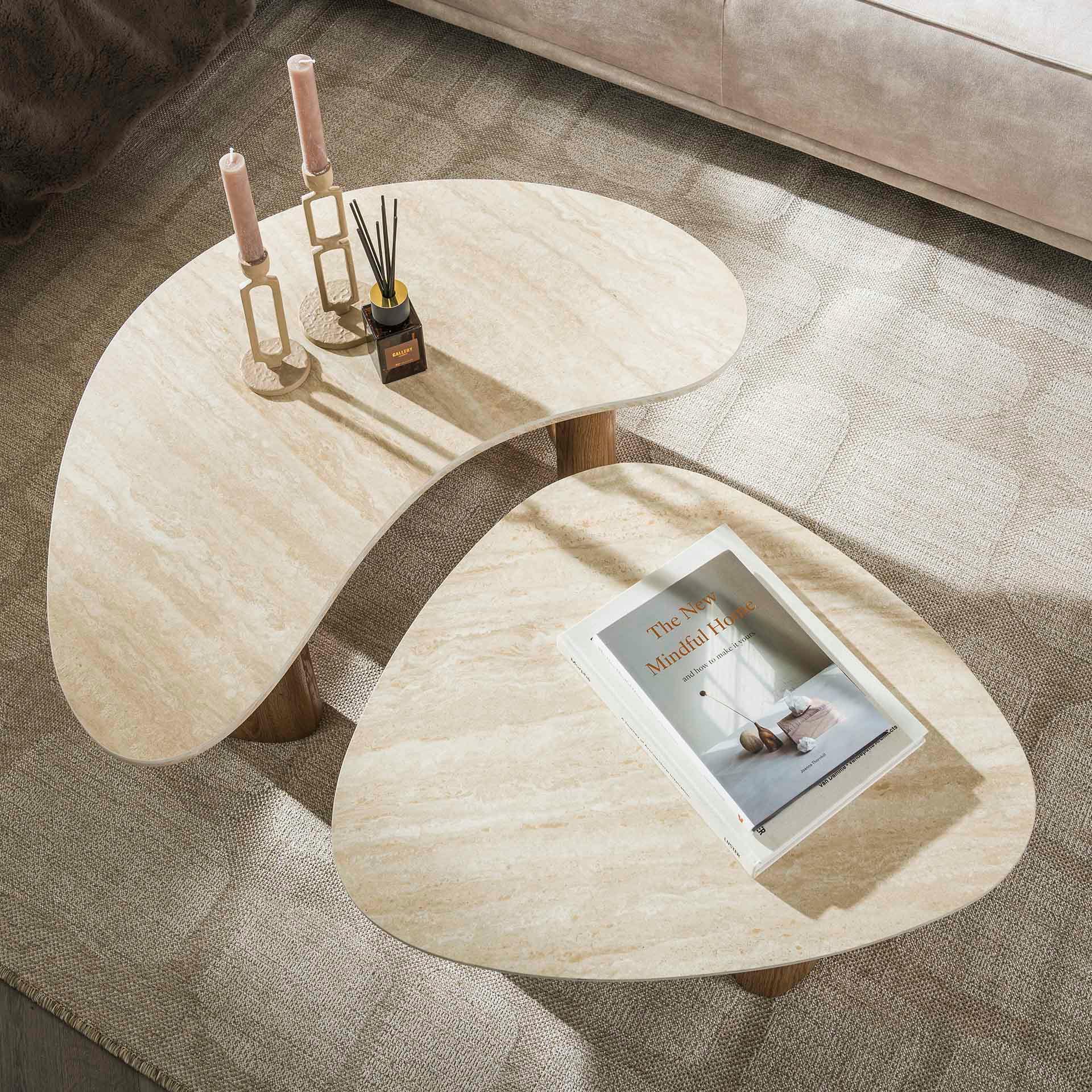 Table de salon contemporaine (ensemble de 2) ASCOLI