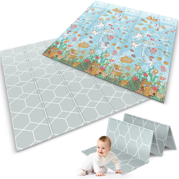 Mata piankowa edukacyjna Nukido składana dwustronna 180x200 cm 734003