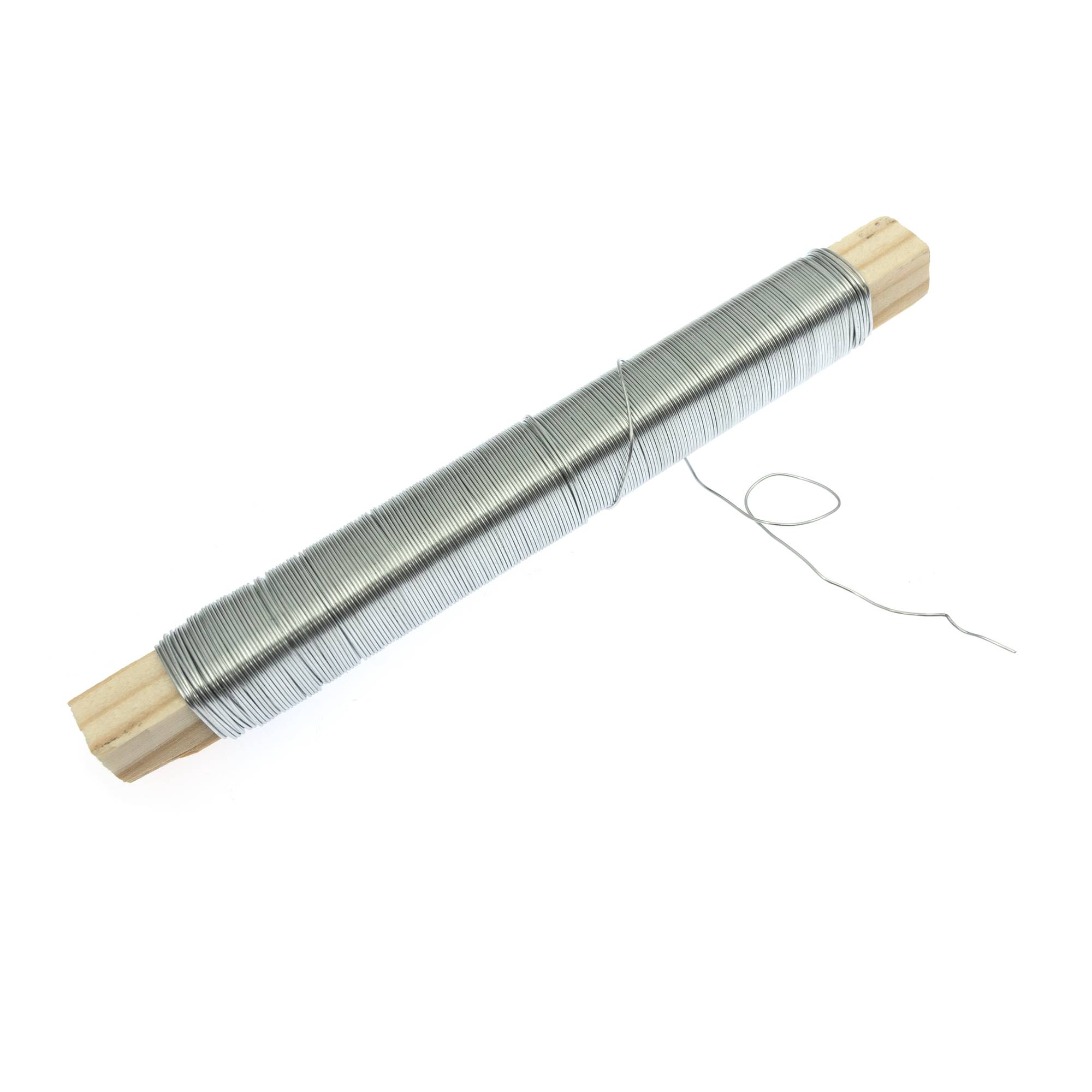 Silver Metallic Wire 0.5mm x 25m