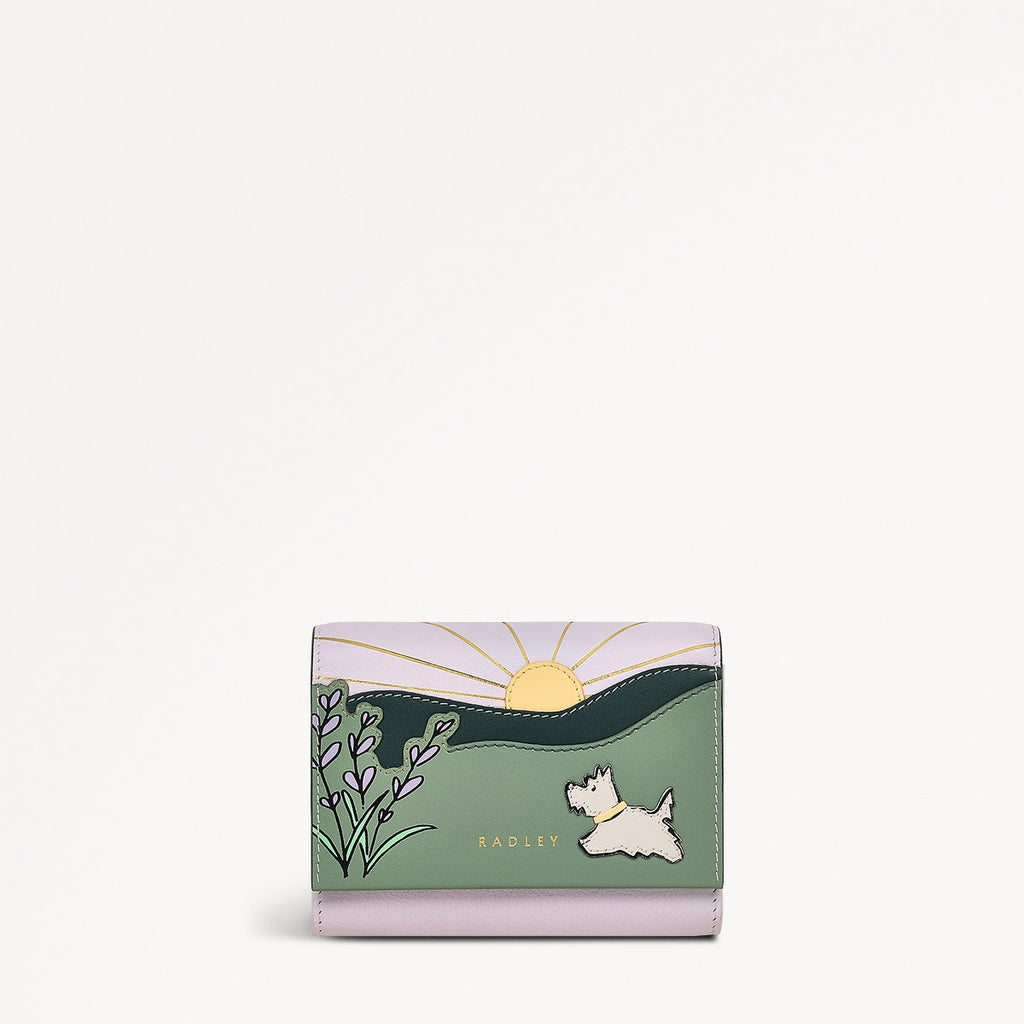 Lavender Fields Medium Flapover Purse - OSE11914