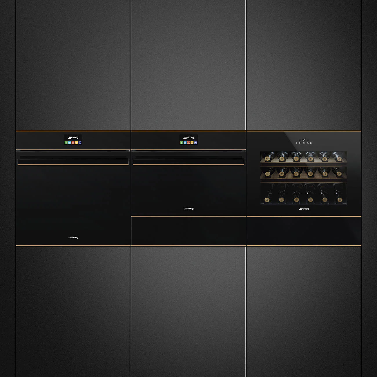 15cm Dolce Stil Novo Sommelier Drawer Copper Trim