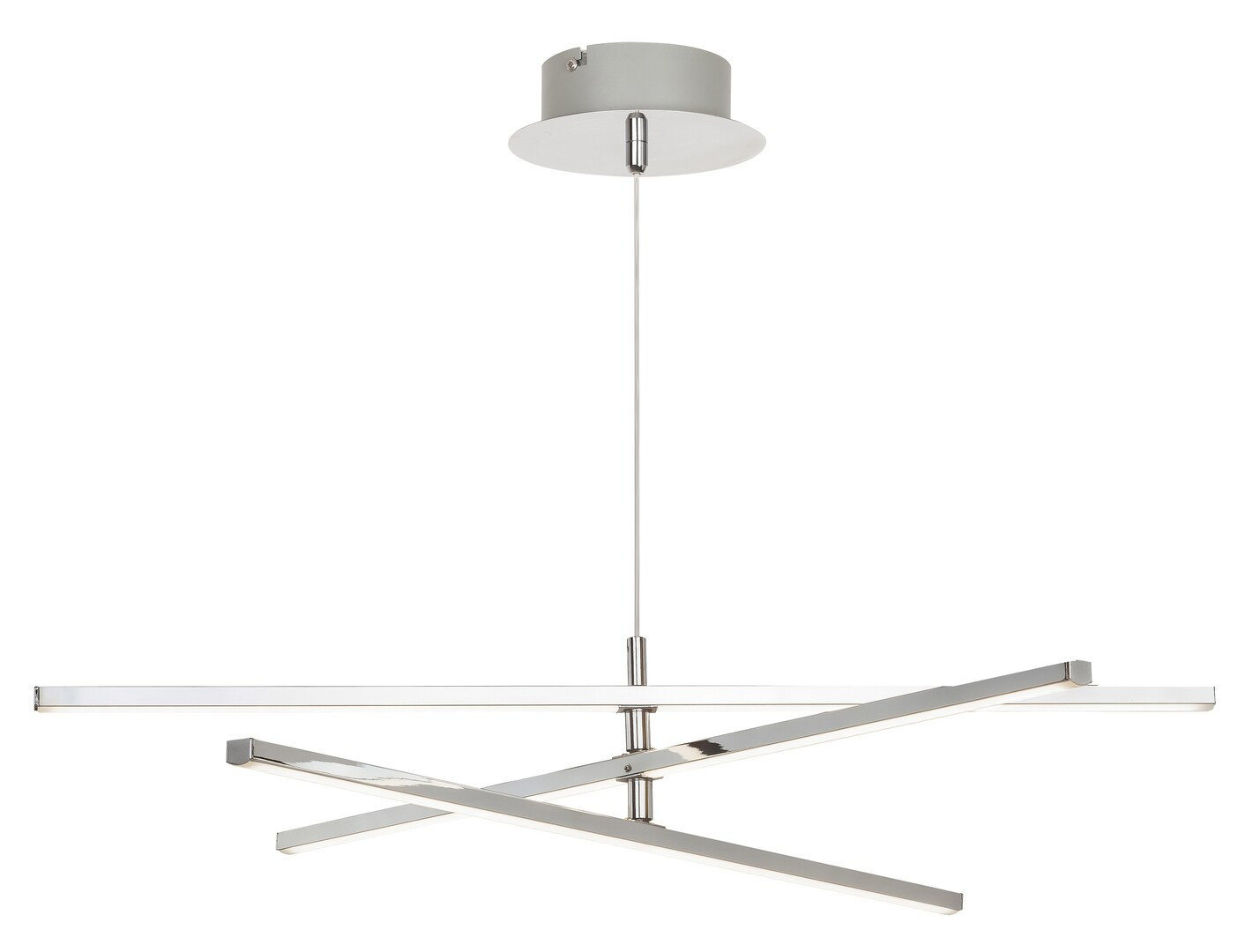 Lampa wisząca Meredith chromowana biała LED 1x18W 4000K 1500lm Rabalux