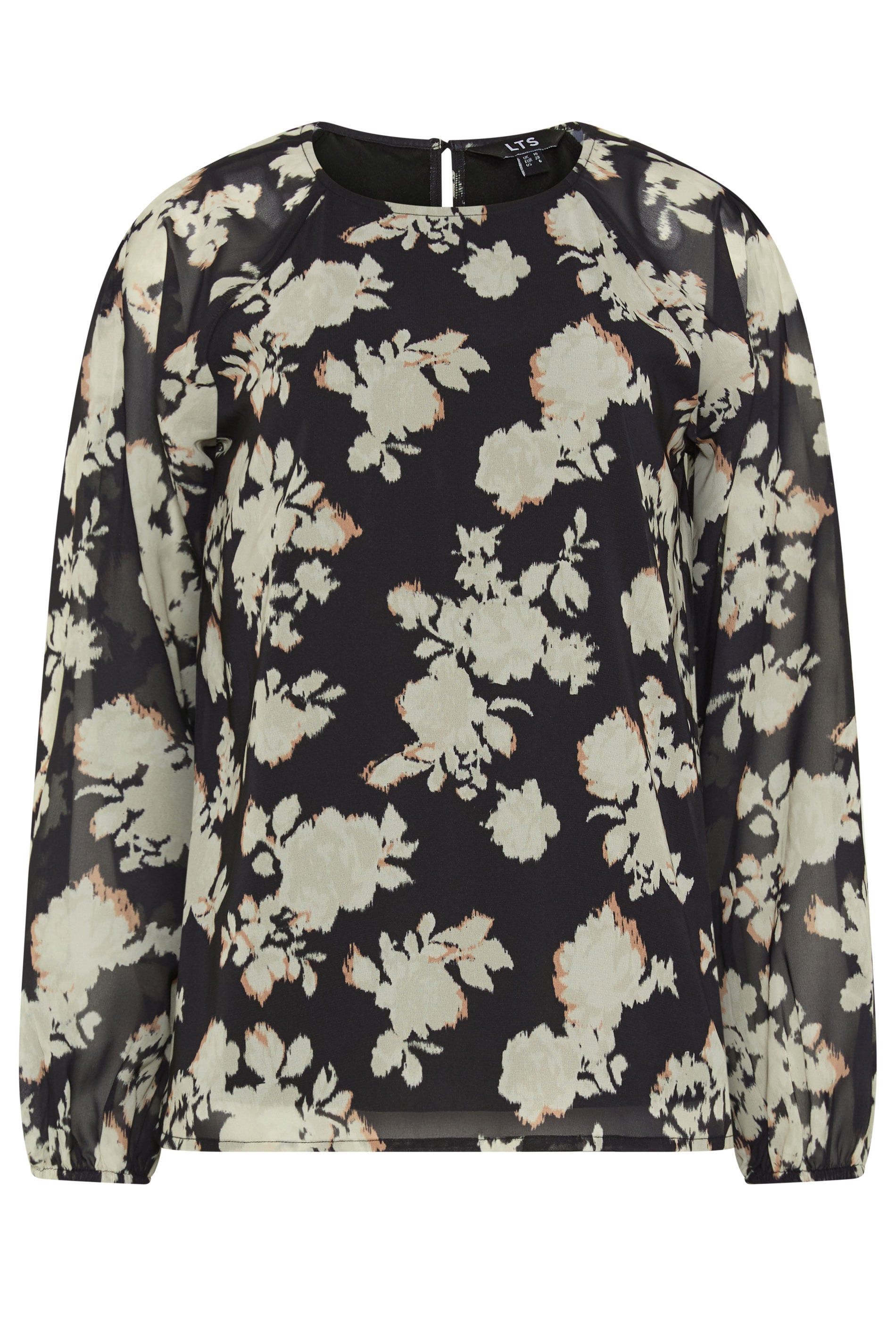 Long Tall Sally Tall Floral Long Sleeve Blouse