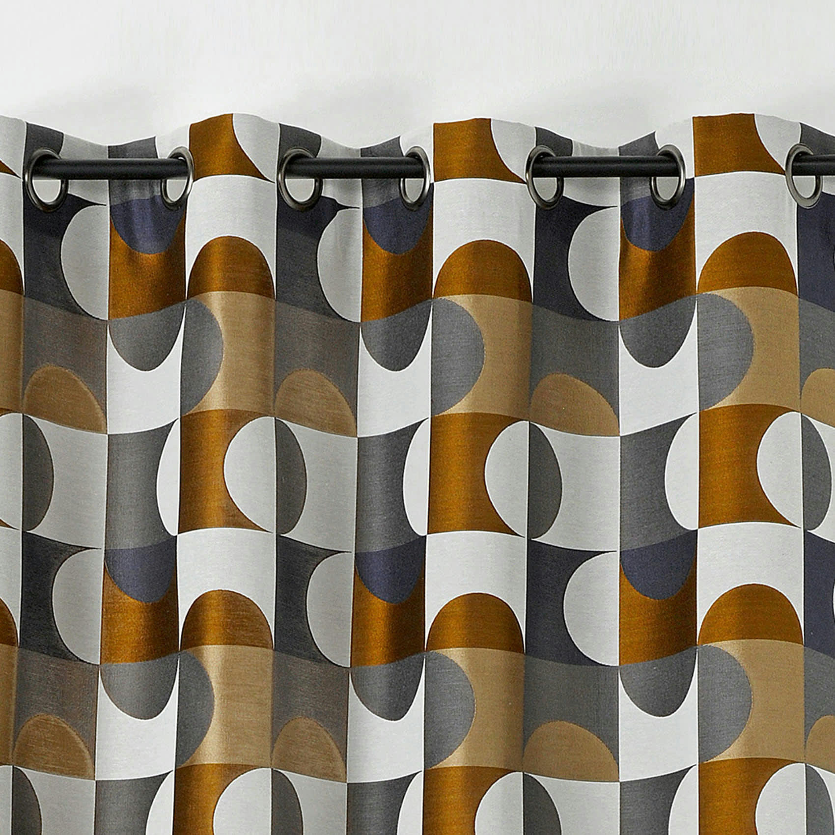 - Rideau d'ameublement astral polyester jaune 135x255 cm