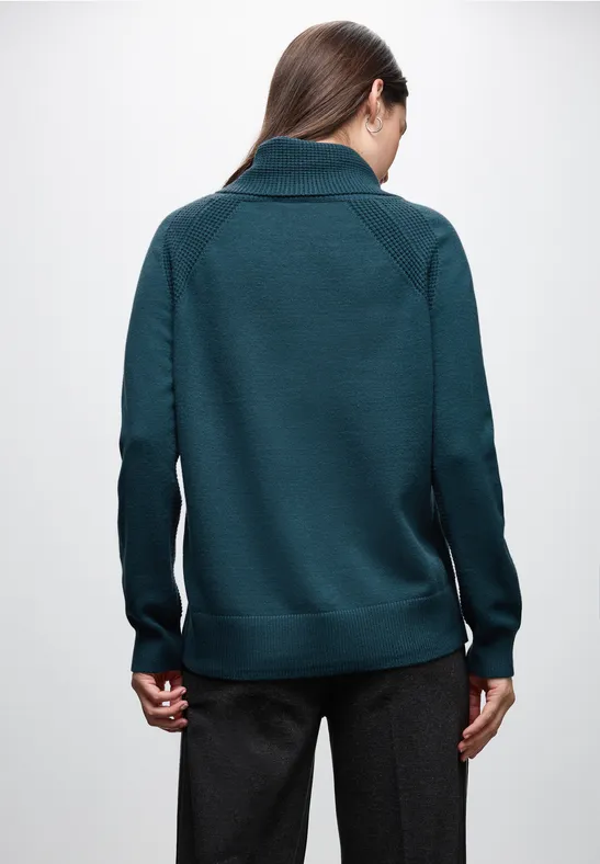 Pullover mit Stehkragen