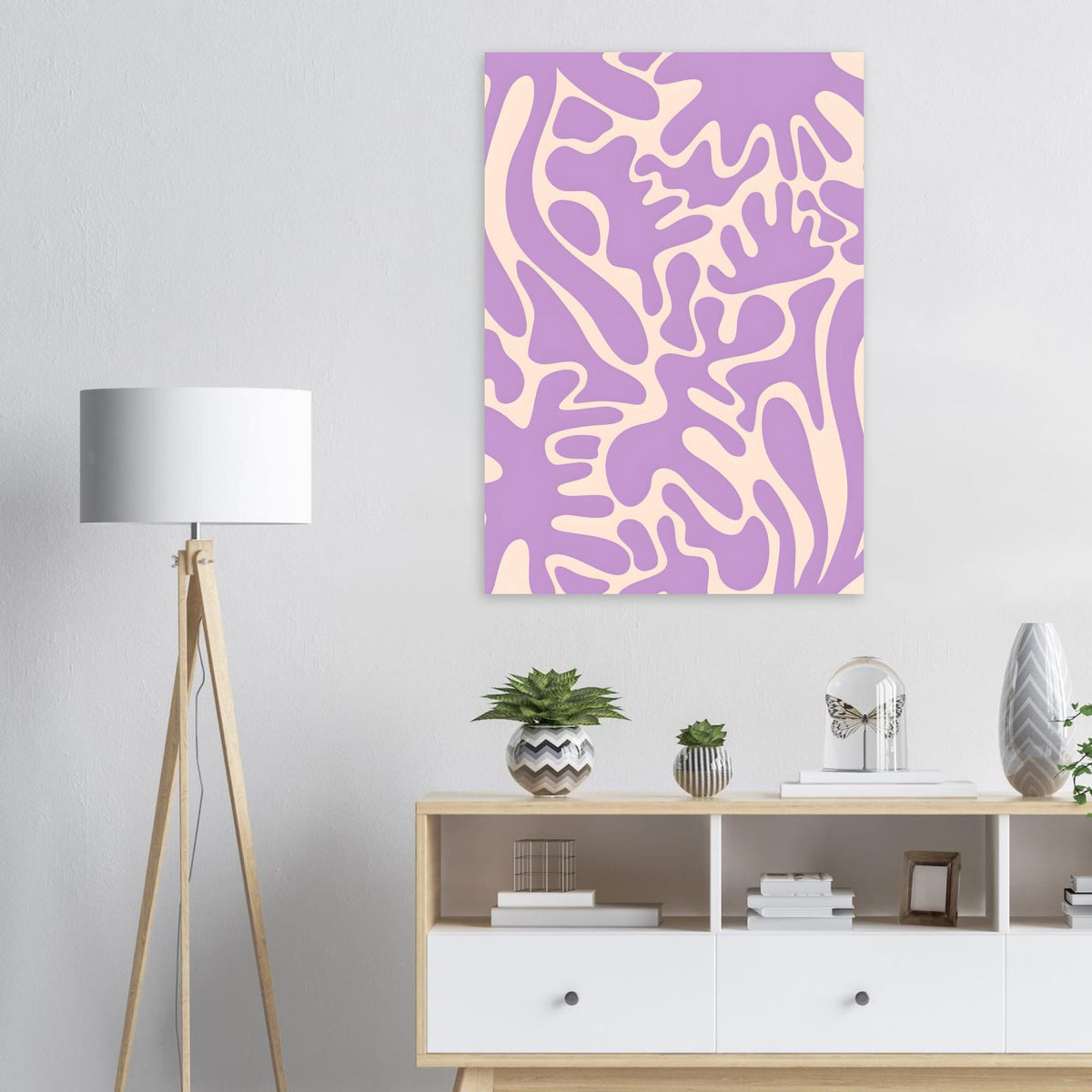 Artfulprints Poster Matisse – Purple flora  - 70x100 cm - Paars