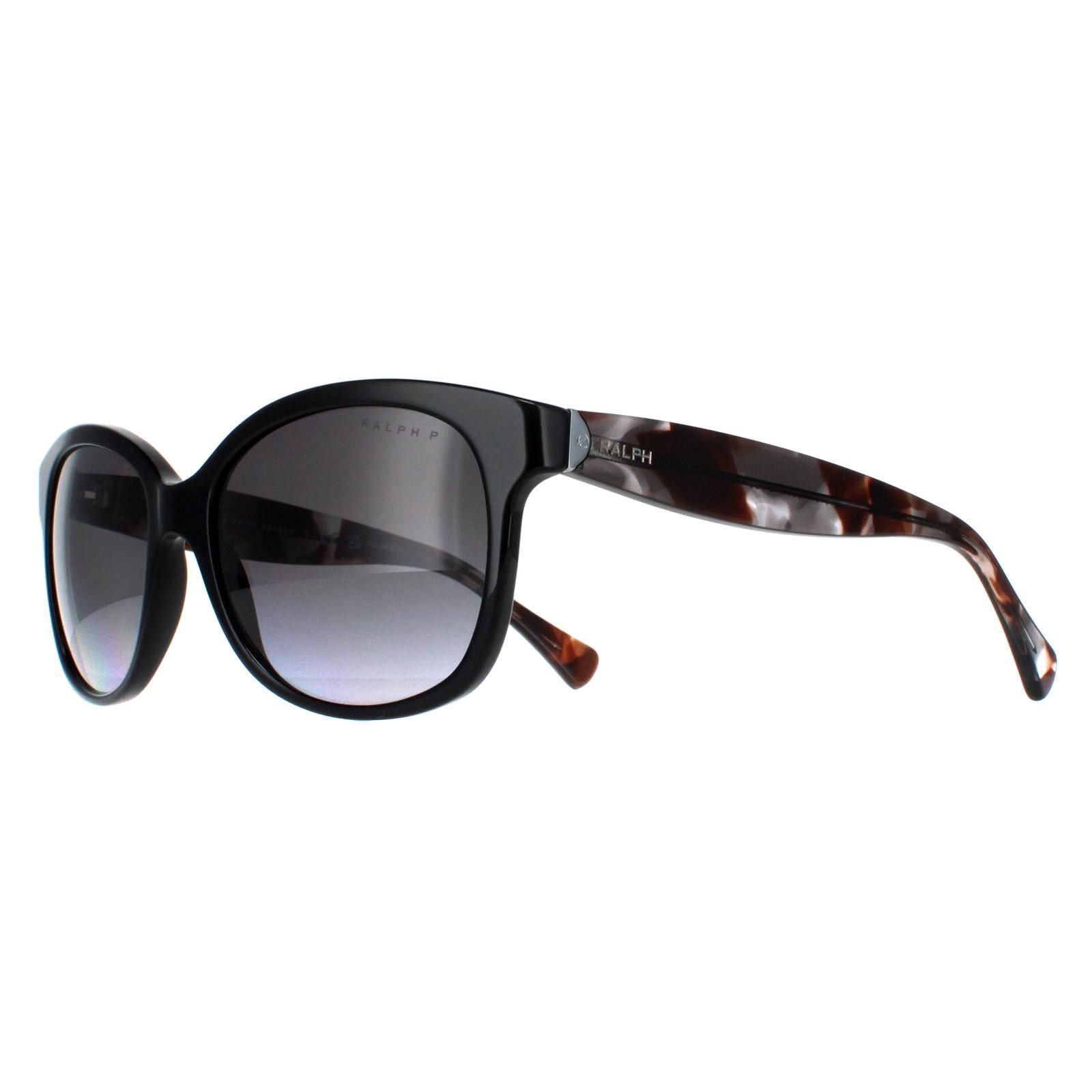 Ralph by Ralph Lauren Cat Eye Shiny Black and Havana Grey Gradient Polarized RA5191