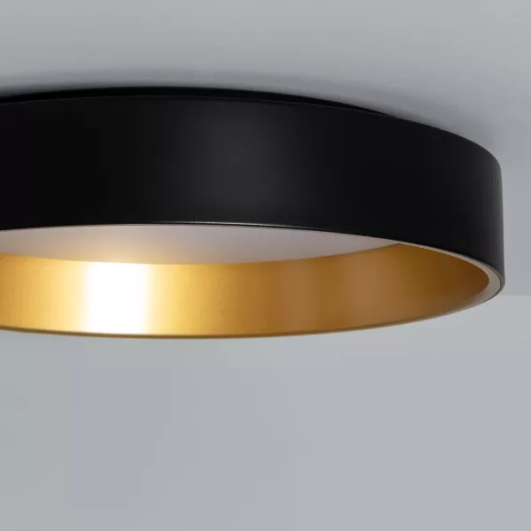 Plafon Royalokrągły czarno-złoty-biały LED 1x21W 45cm 2100lm IP20 Abruzzo
