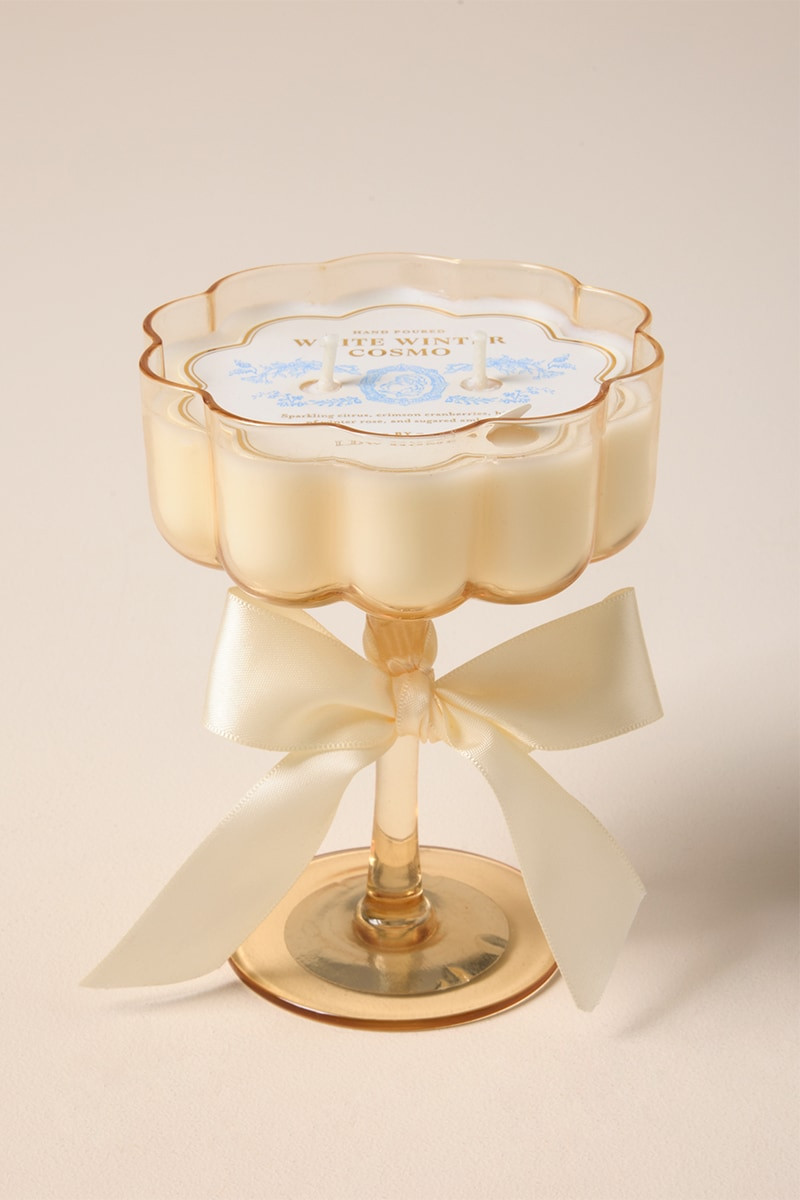 DW Home White Winter Cosmo Candle Jar 4oz